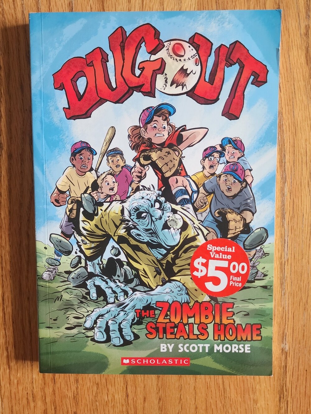 Dugout: The Zombie Steals Home Children's Fiction Paperback Graphic Novel